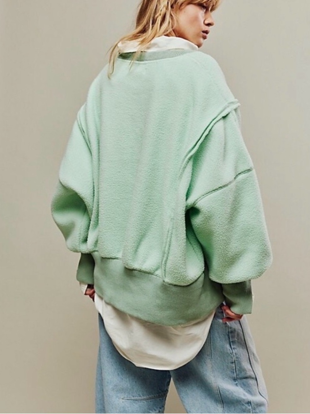 Free People cozy Camden fleece sweatshirt - Picture 2 of 8
